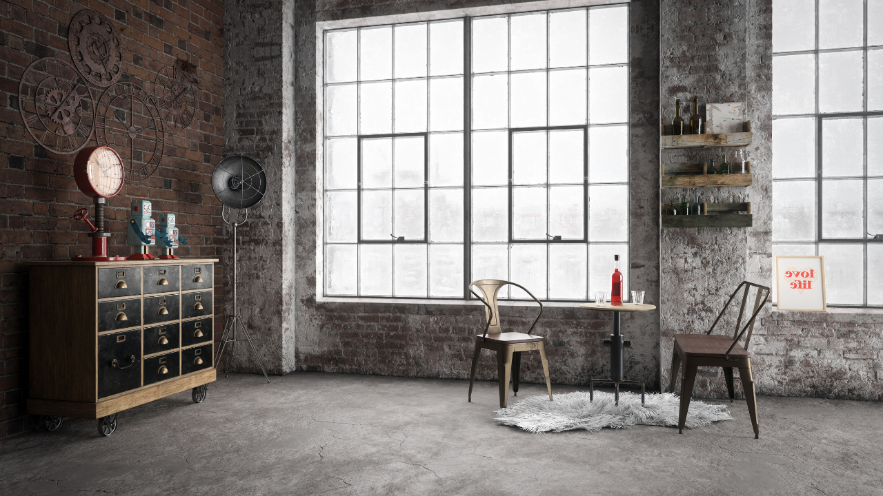 Copia de White and Blue Geometric Simple Clean Interior Zoom Virtual Background (1)